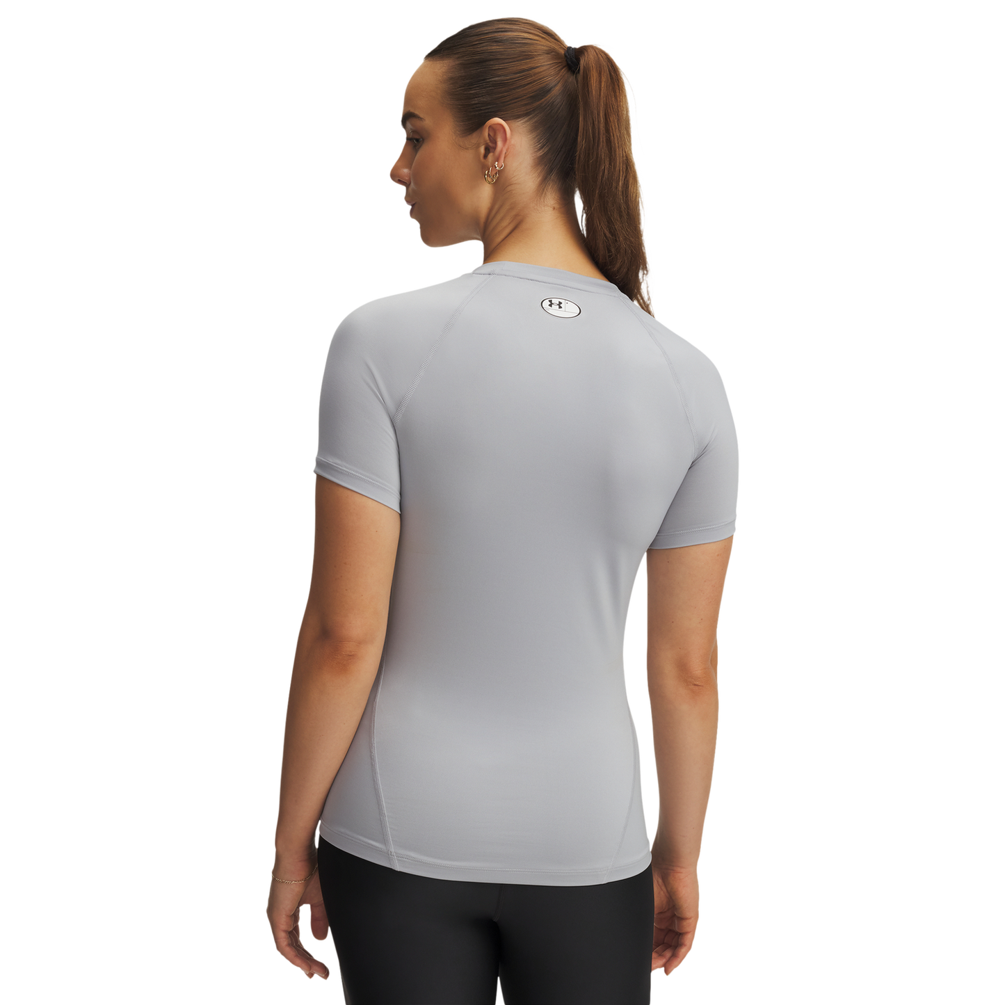 Under Armour HeatGear Authentics Comp SS - Women's - Black/Gray