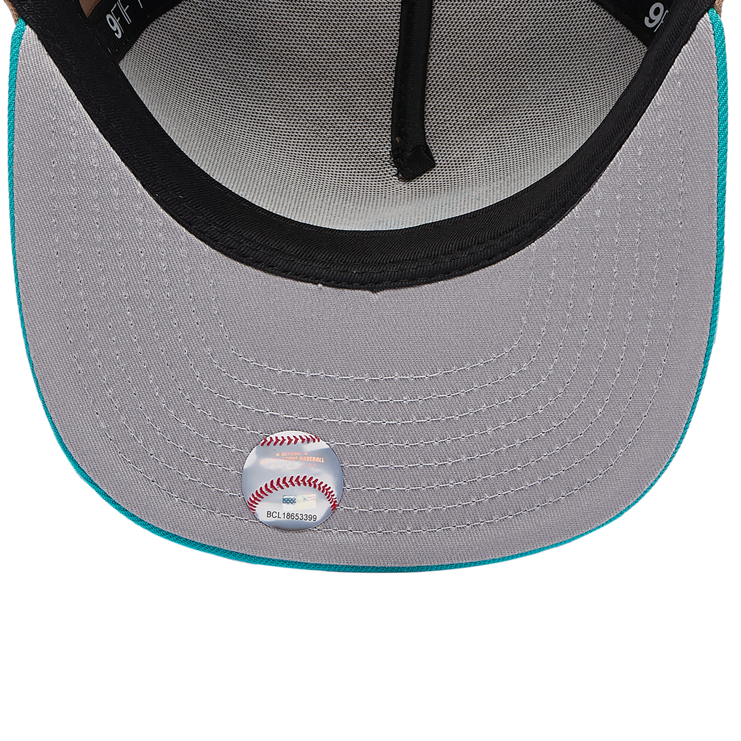 New Era Dodgers 9FIFTY A-Frame Curve 24 World Series Cap - Men's - Camel/Teal