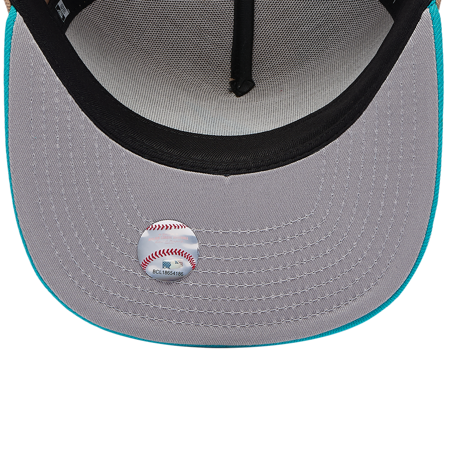 New Era Braves 9FIFTY A-Frame Curve 150th Cap - Men's - Camel/Teal