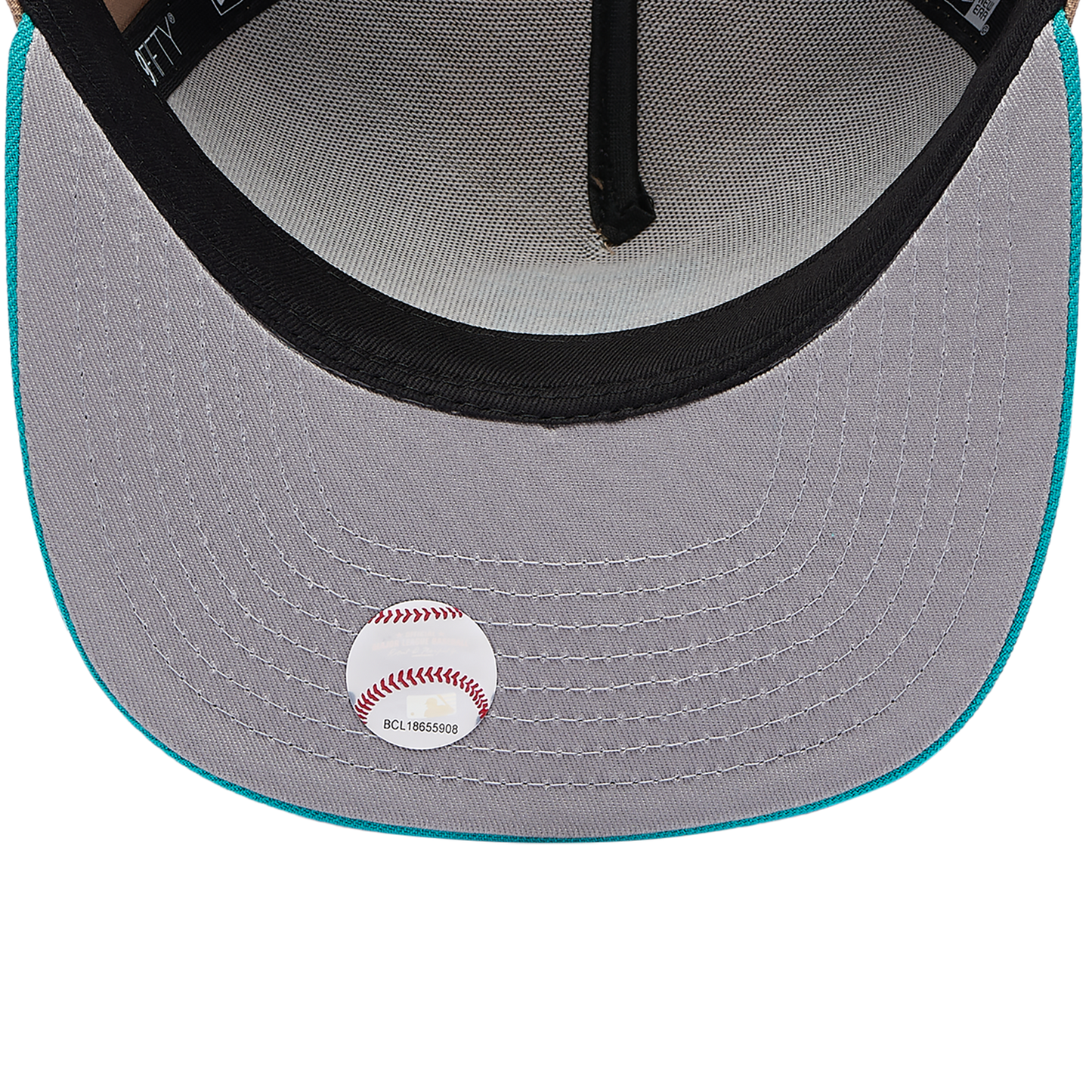 New Era Giants 9FIFTY A-Frame Curve 25th Cap - Men's - Camel/Teal