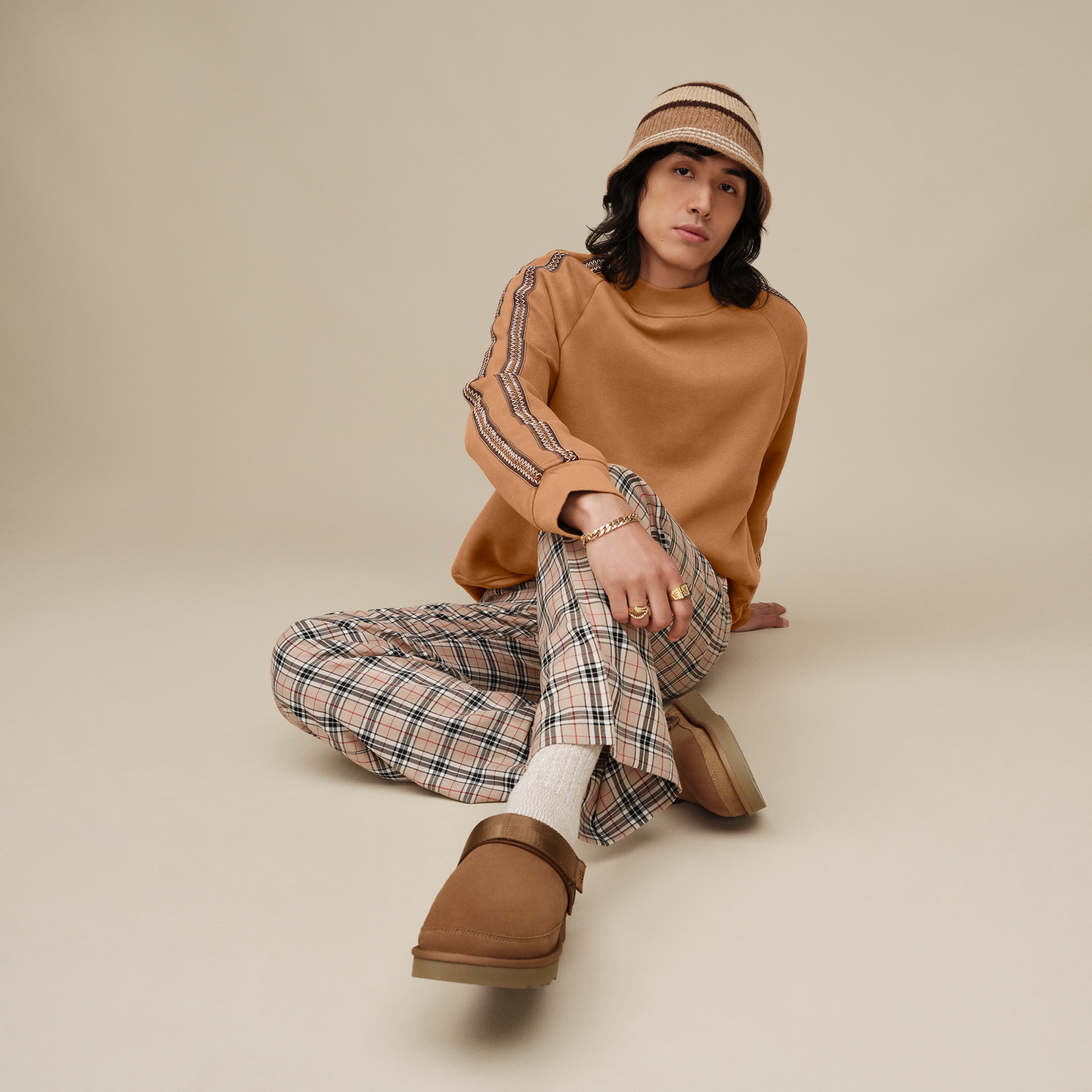 UGG Tasman Crewneck - Men's - Chestnut