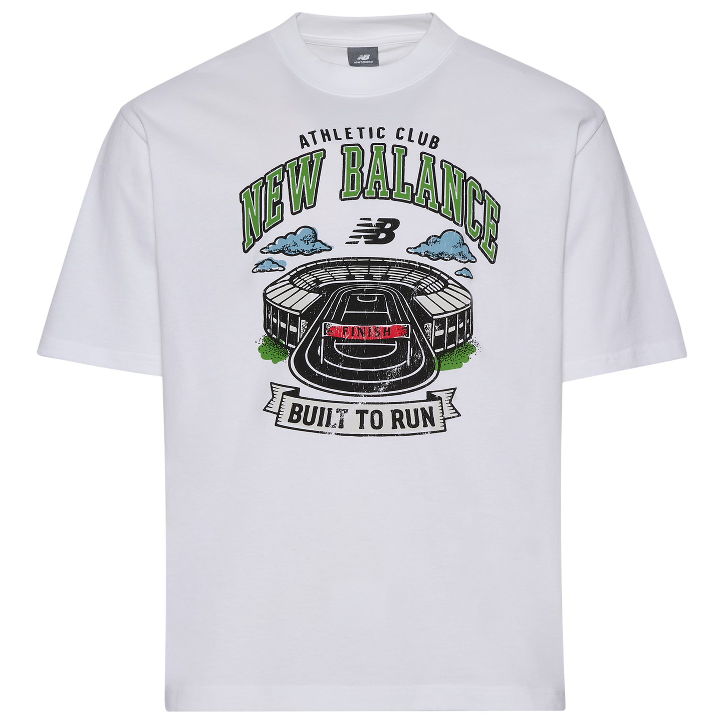 New Balance ATH Club Stadium T-Shirt - Men's - White/Black