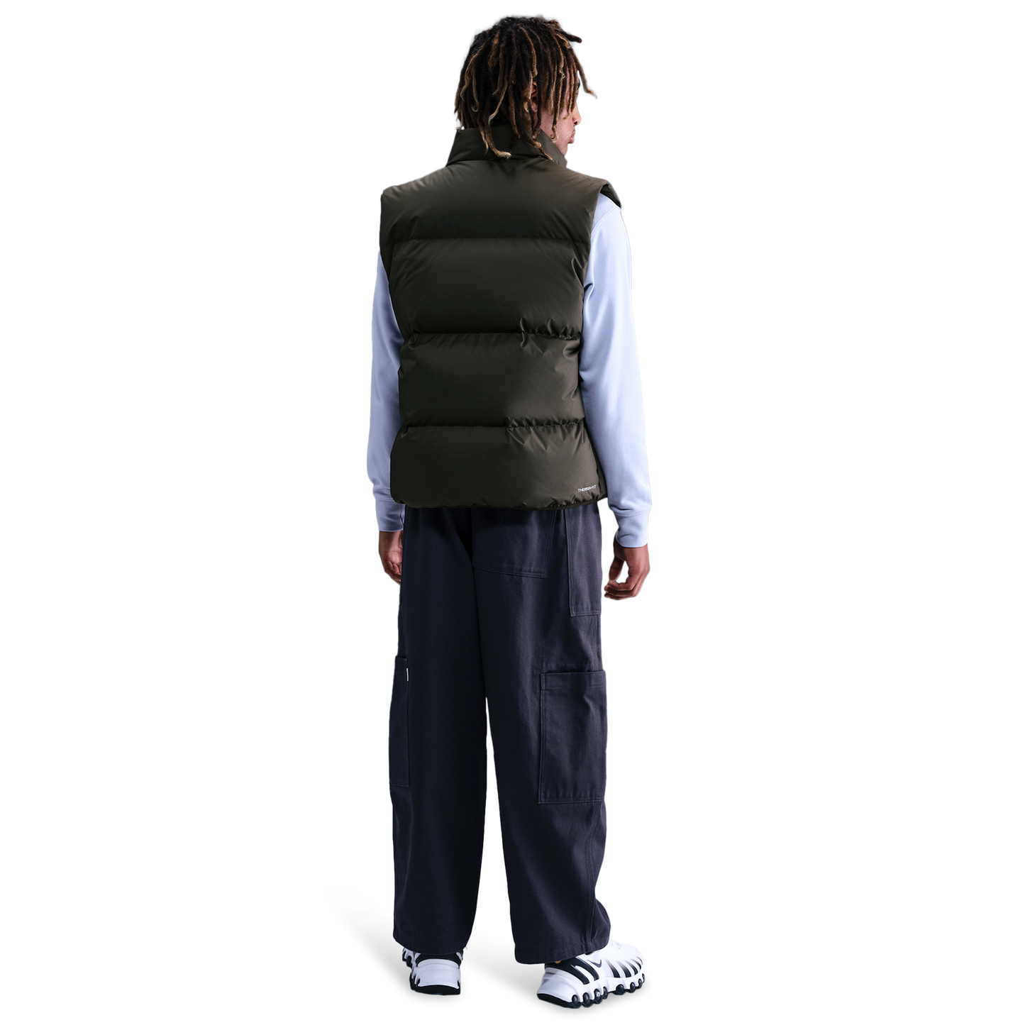 Nike Club Puffer Vest 550 - Men's - Sequoia/White