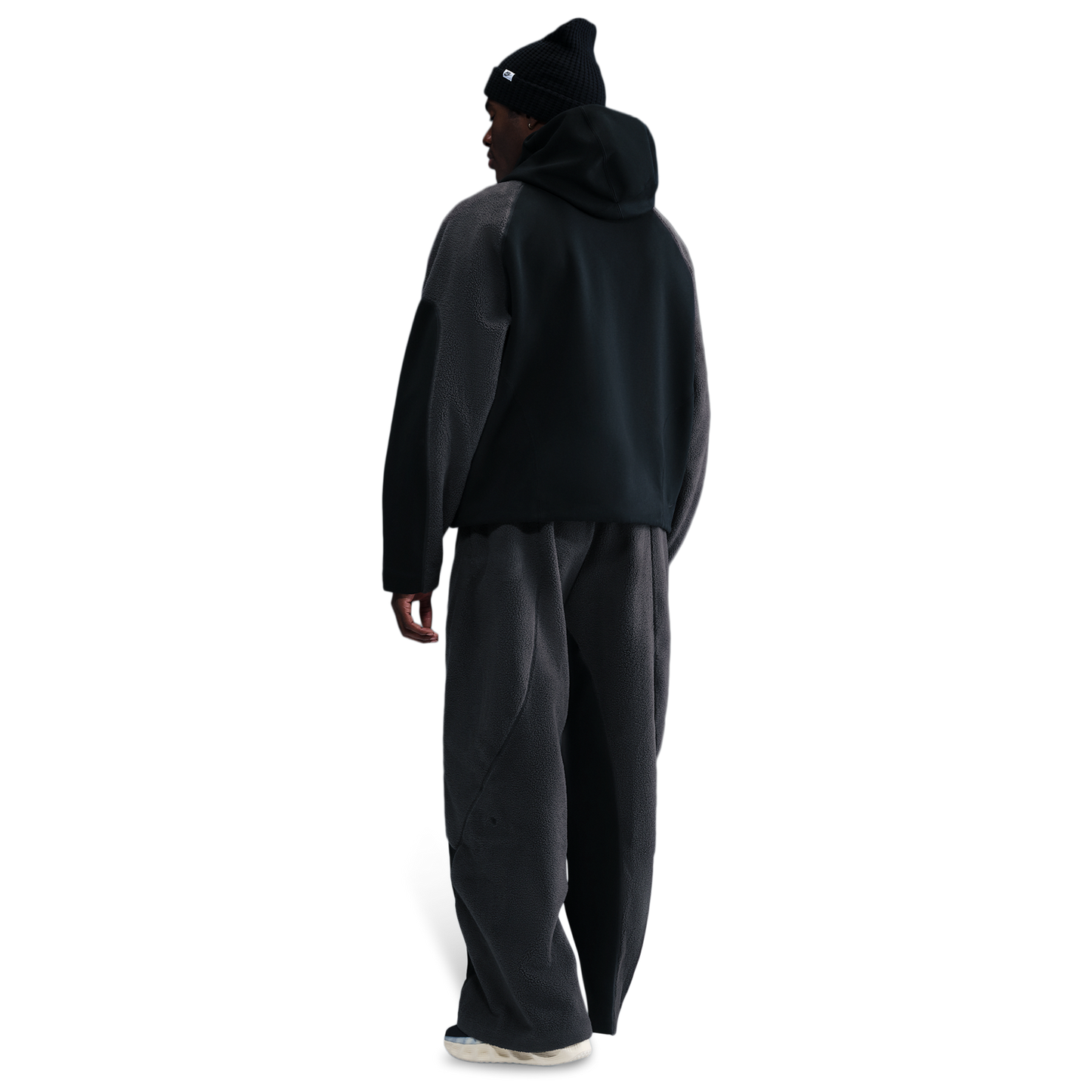 Nike Tech Windwall Open Hem Pants - Men's - Black/Black/Anthracite