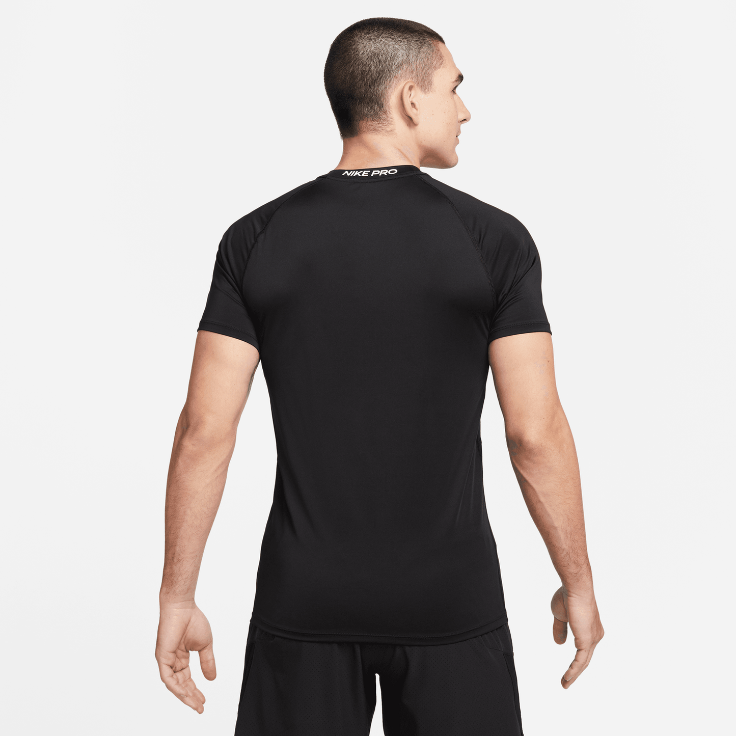 Nike Dri-FIT Slim Top Short Sleeve - Men's - Black/White