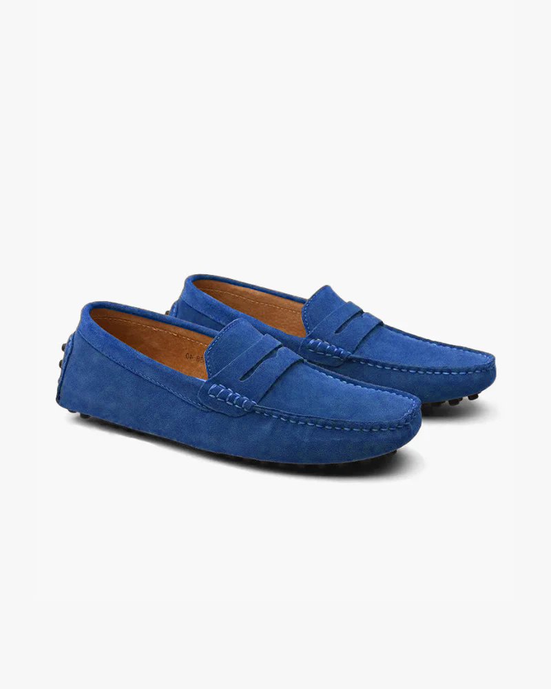 Suede Driver Loafers - foto 8