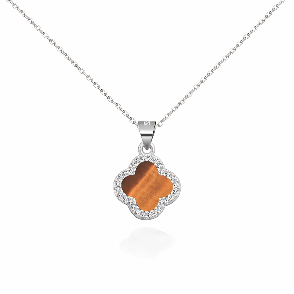 Aura Clover Pavé Necklace - foto 12