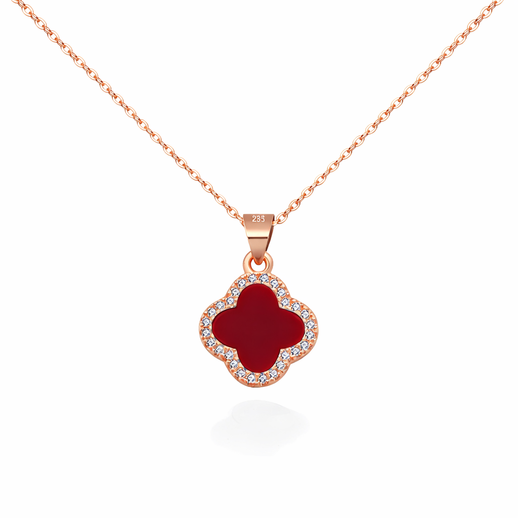 Aura Clover Pavé Necklace - foto 9