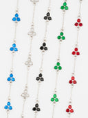 RED CLOVER BRACELET | Silver