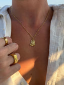 CHRISTIAN CHAIN SET | 18K Gold
