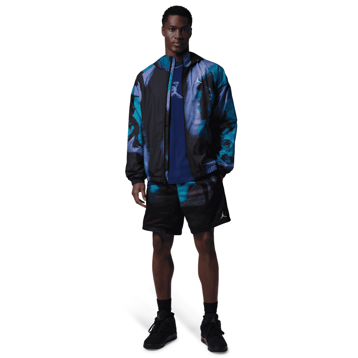 Jordan Brooklyn Dream Dunk Draft Jacket - Men's - Black/Carolina