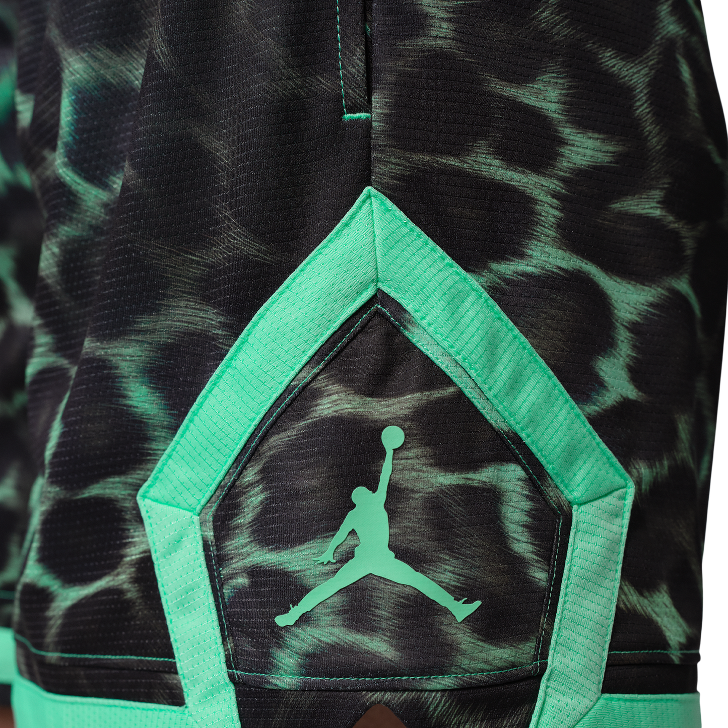 Jordan Sport Diamond 4in AOP Short - Women's - Green Glow/Green Glow