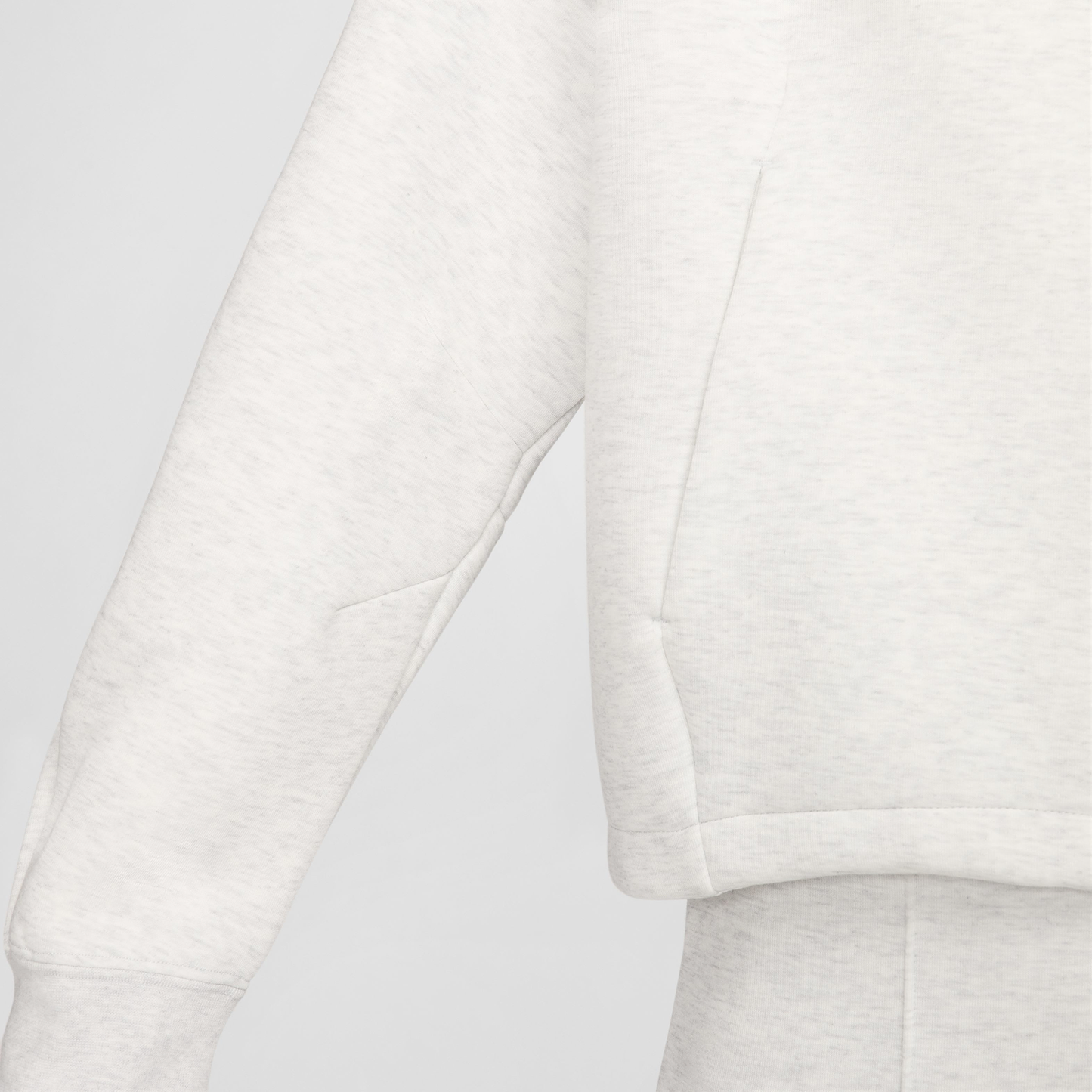 Nike NSW Tech Fleece OS Hoodie - Women's - Light Grey/Heather/Black