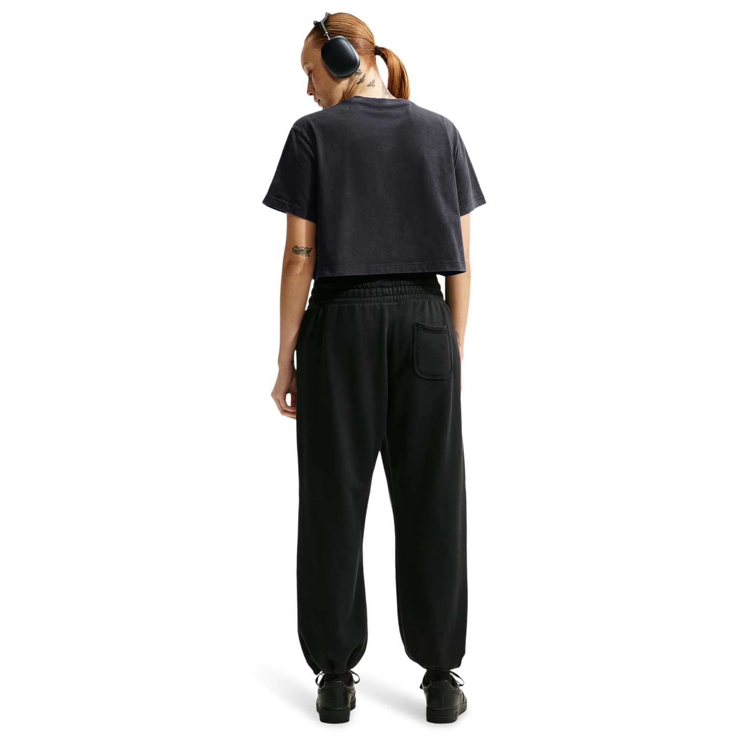 Nike Basketball Photo Crop Tee - Women's - Black