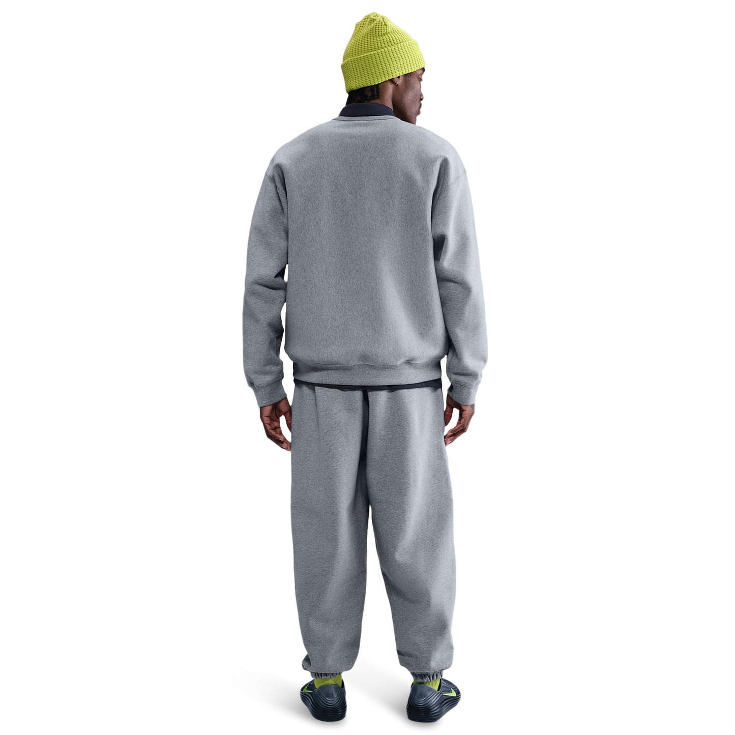 Nike Solo Swoosh BB CF Pant - Men's - Light Smoke Grey/White/Dark Grey Heather