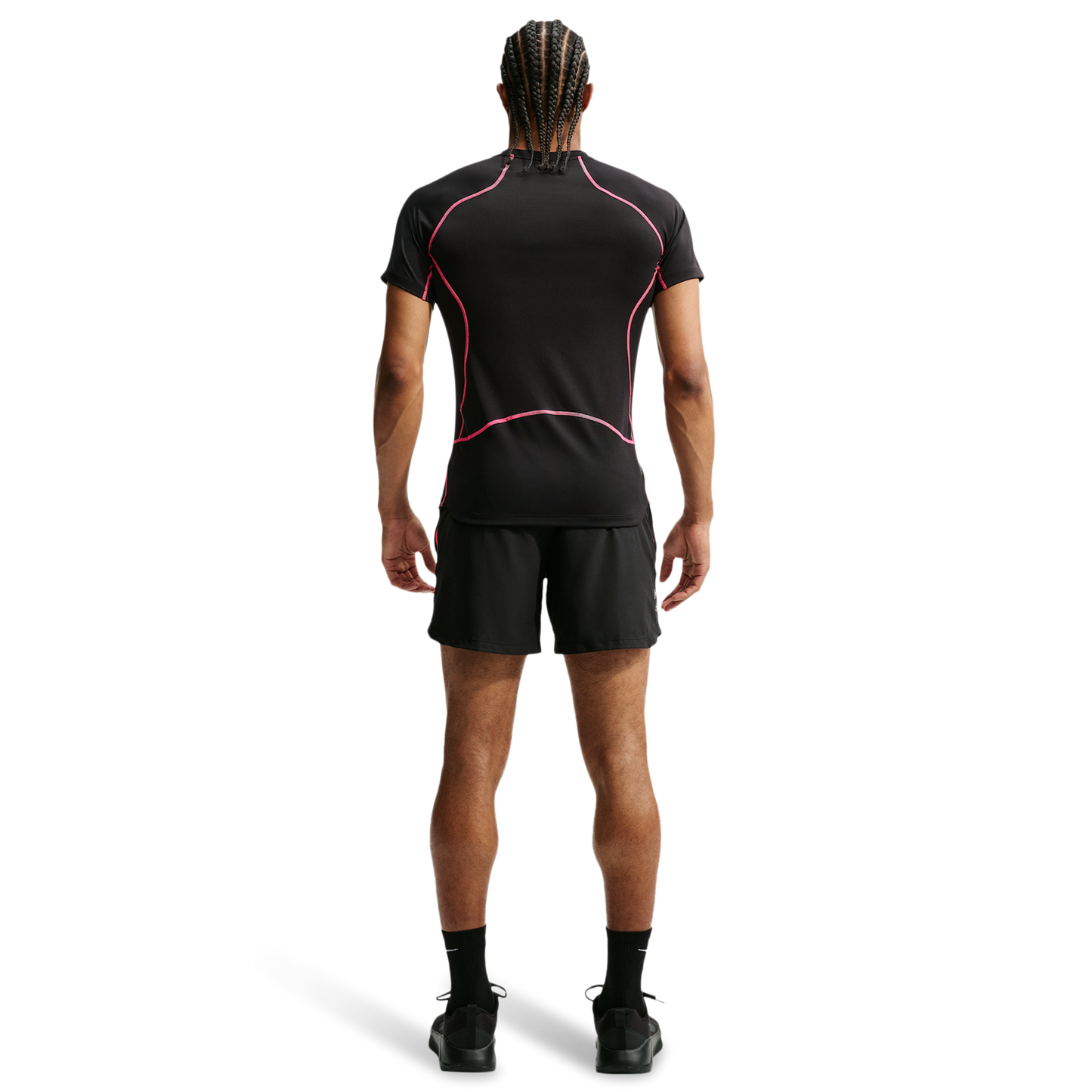 Nike Pro Training Dri-FIT 6In Short - Men's - Black/Hyper Pink