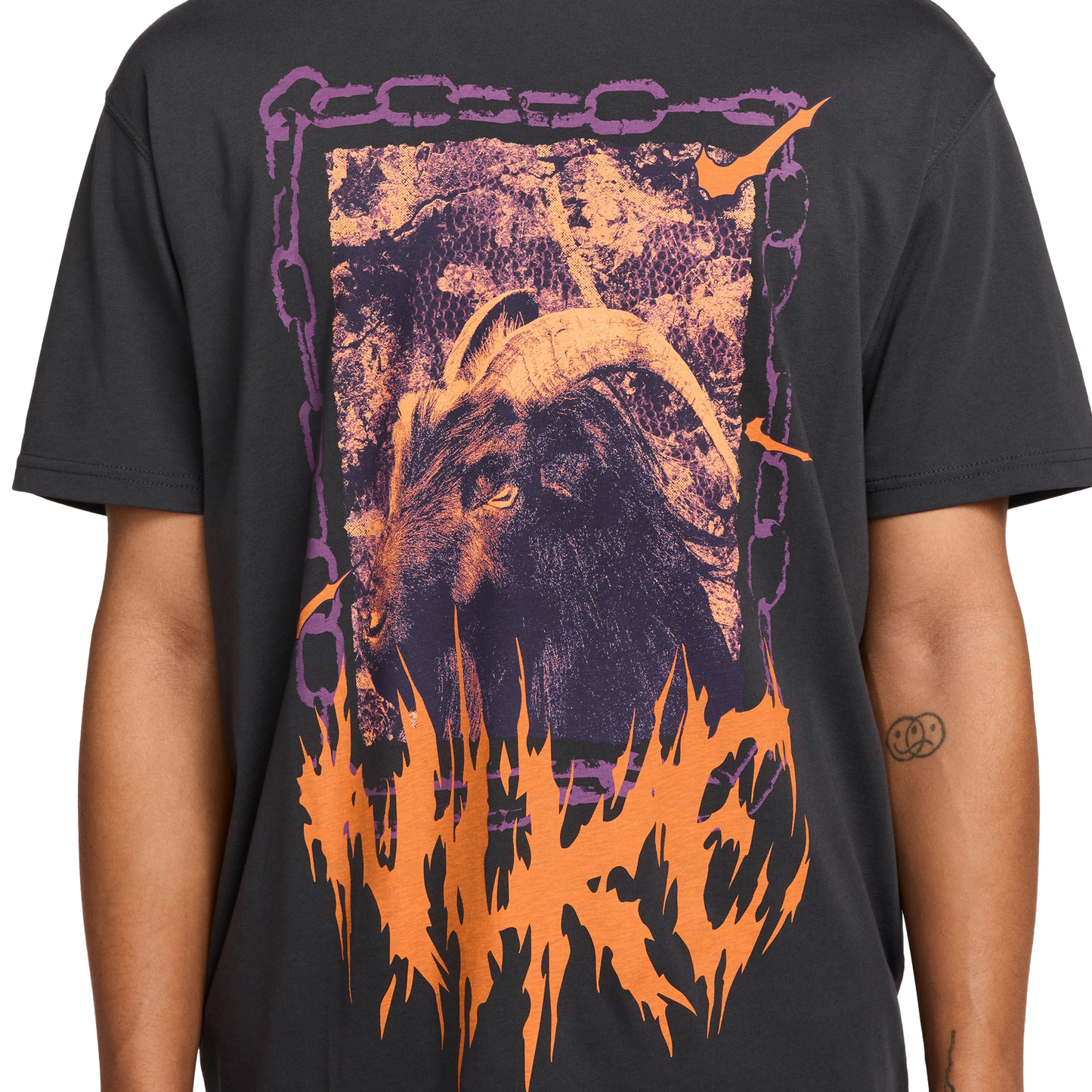 Nike M90 OC Loose T-Shirt - Men's - Grey/Red