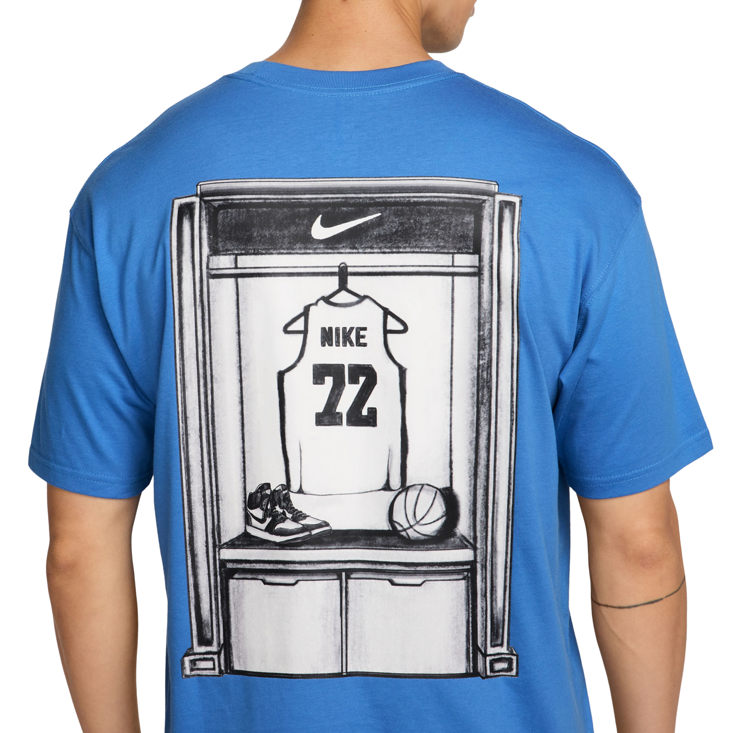 Nike OC LSE Locker T-Shirt - Men's - White/Pacific Blue