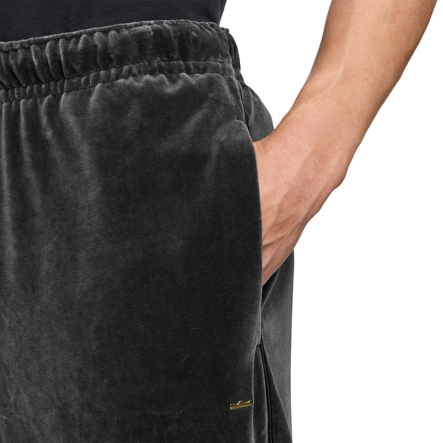 Nike LJ Freak Velour Pants - Men's - Black/Black