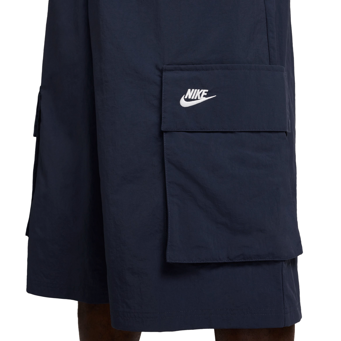 Nike Club Oversized Cargo Shorts - Men's - White/Black