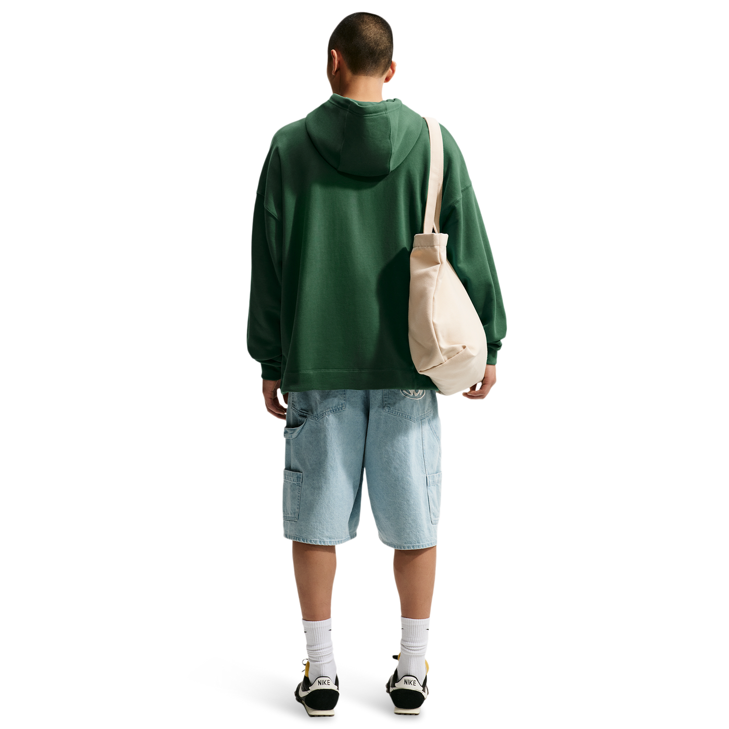 Nike Club French Terry Pullover Hoodie - Men's - Fir/Fir/White
