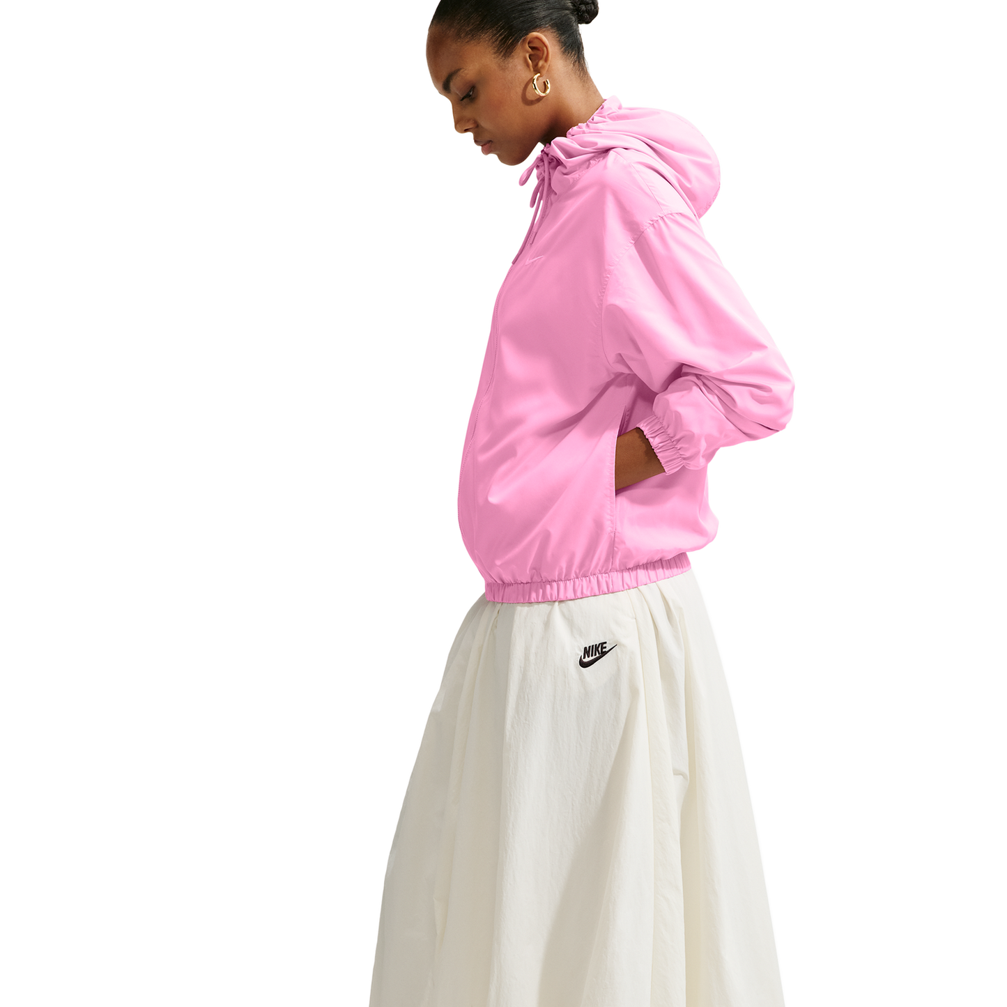 Nike UV Classic Hooded Jacket - Women's - Pink Rise/Sail