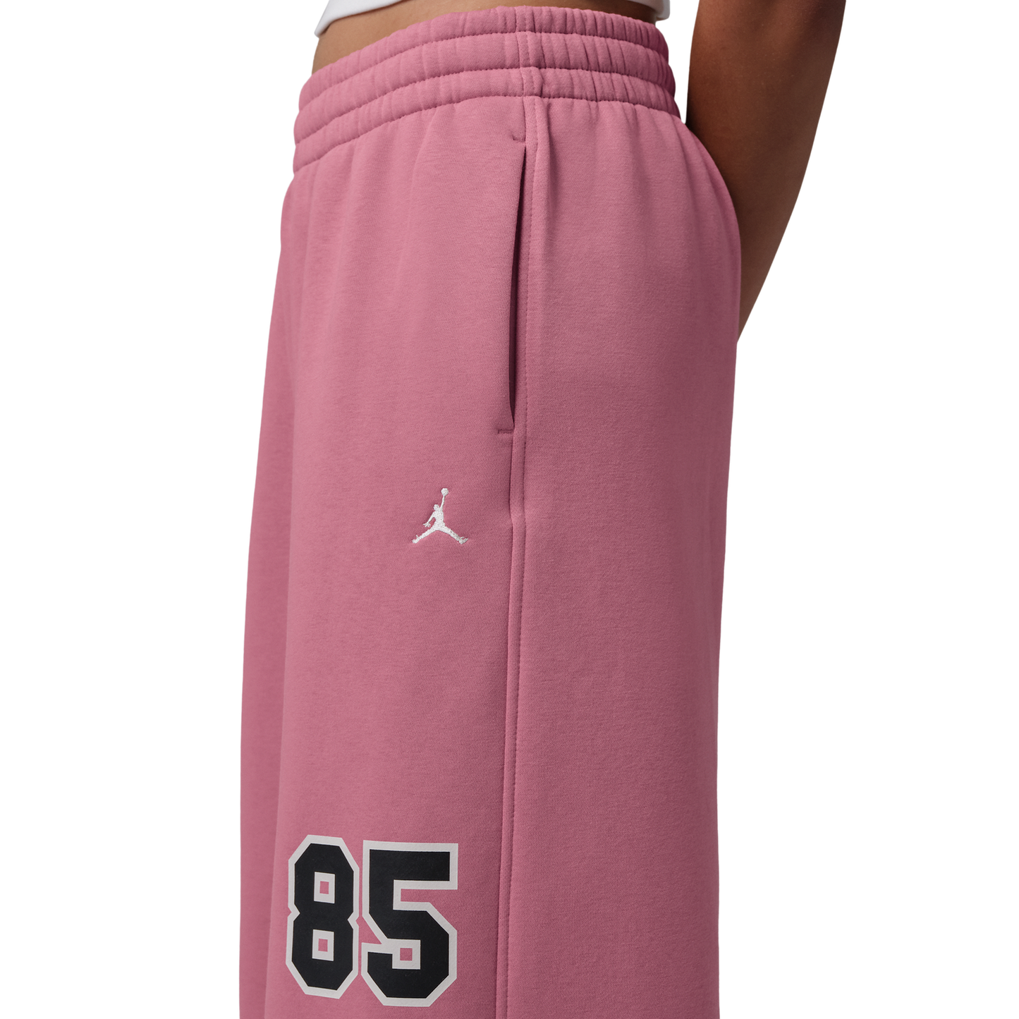 Jordan Brooklyn Fleece FT WL Pant GFX - Women's - Desert Berry/Sail