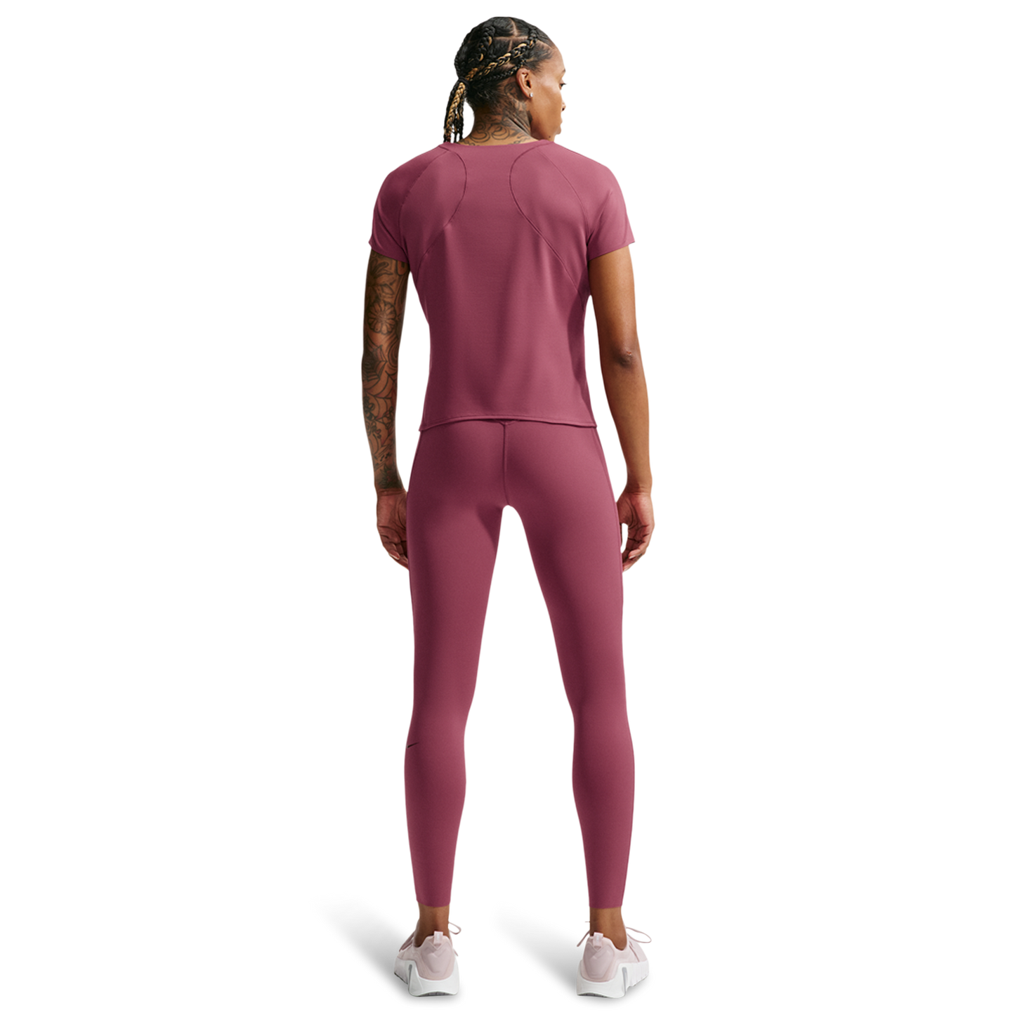 Nike Dri-FIT Universal SS Top - Women's - Mystic Dates/Pink Smoke