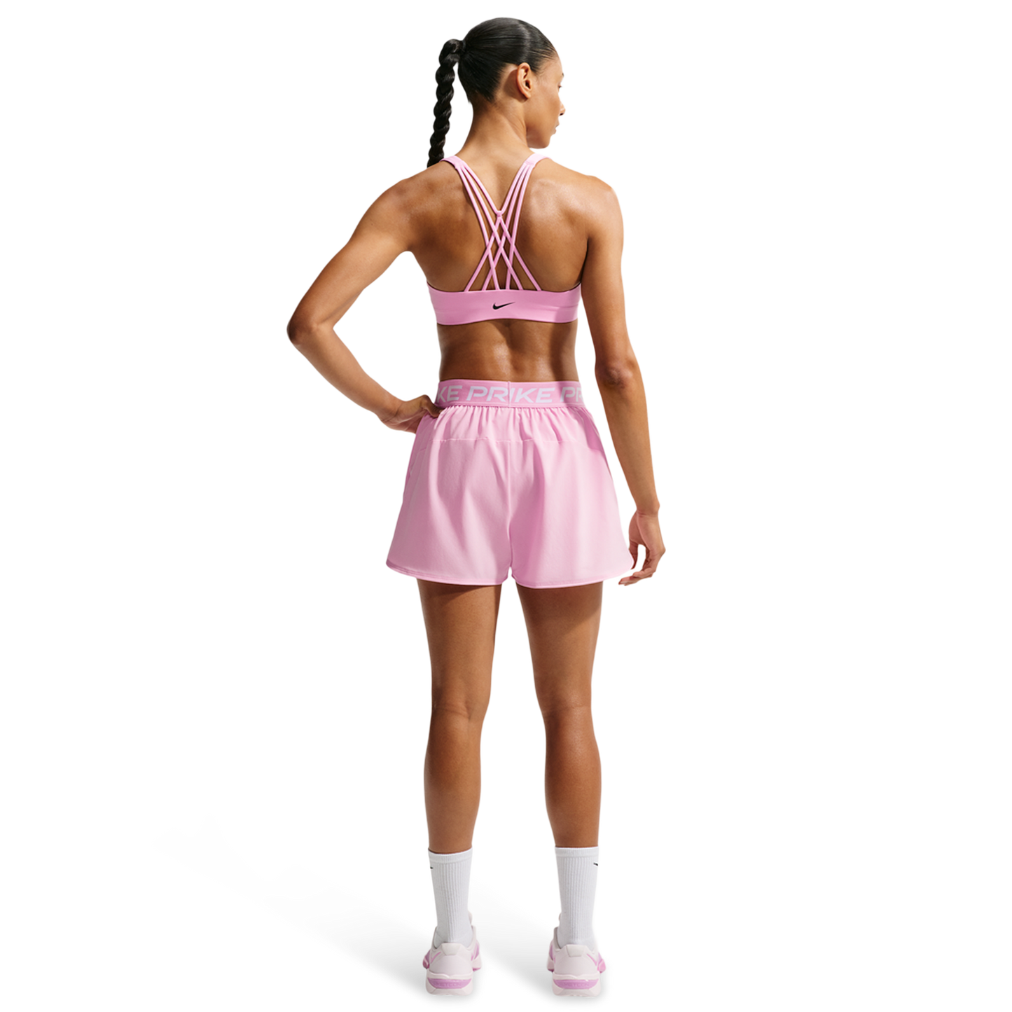 Nike Pro 2In1 Short - Women's - White/Pink Rise