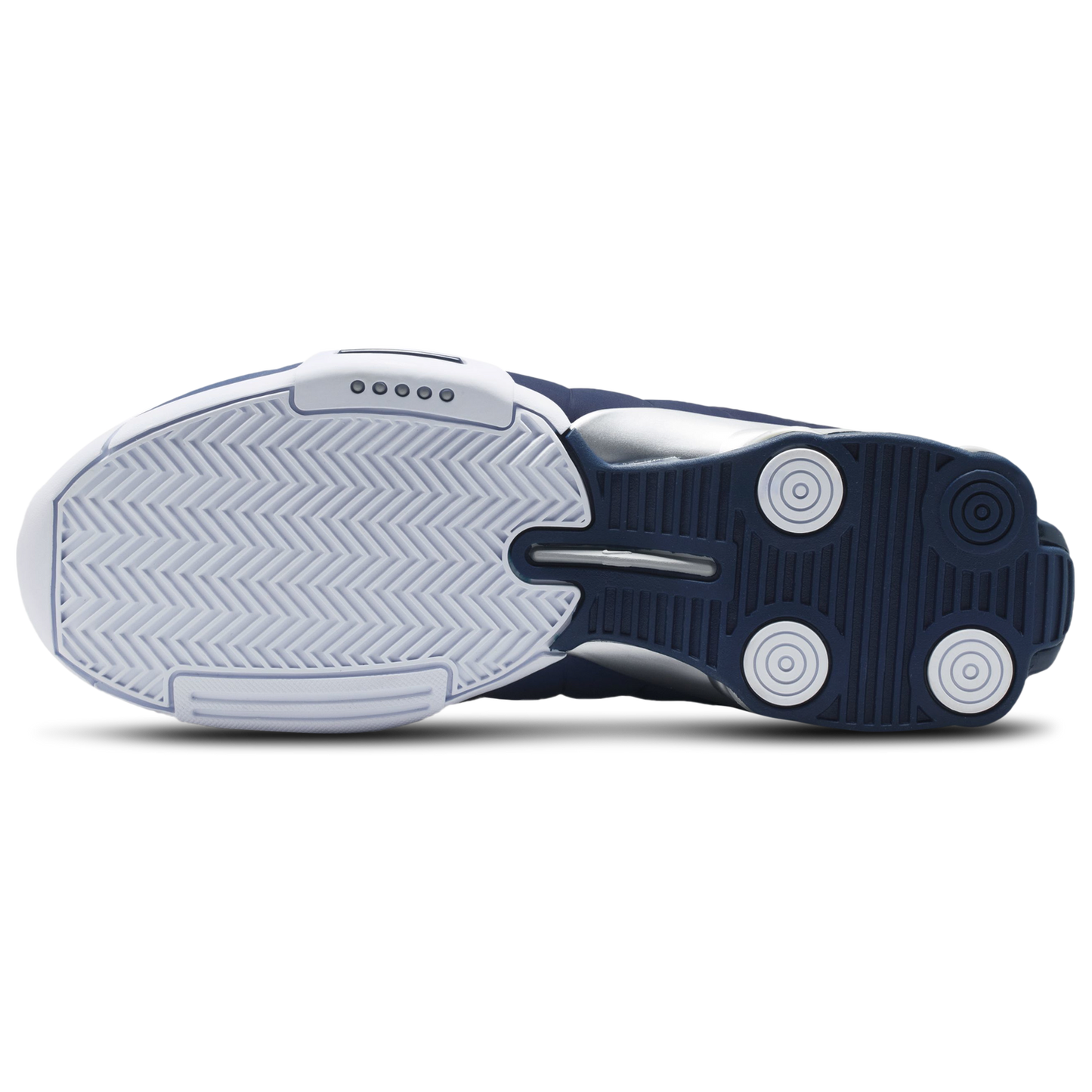 Nike Shox BB4 - Men's - Midnight Navy/Metallic Silver/White