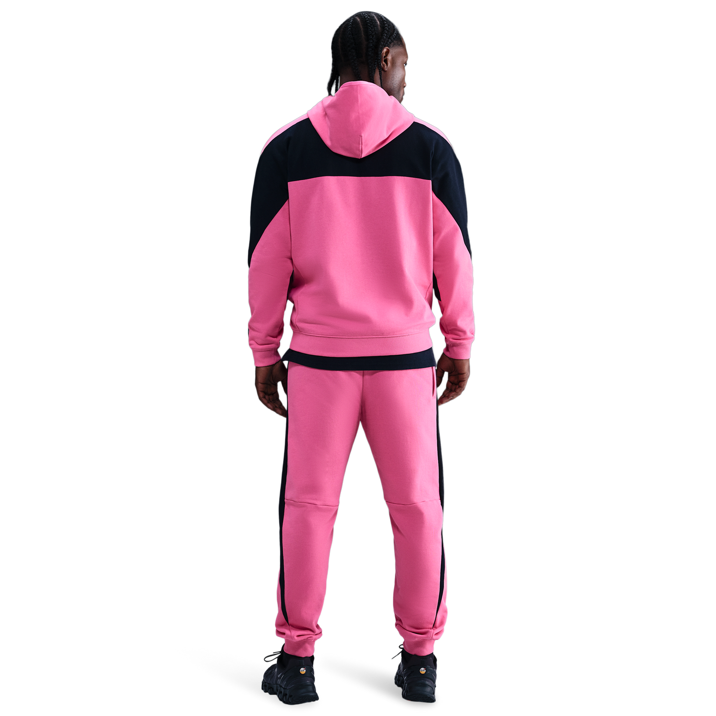 Nike Air Fleece Pullover Hoodie BFT - Men's - Pinksicle/Black/Black