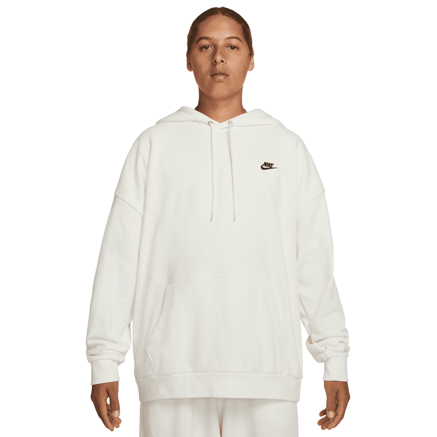 Nike Club FT Oversized Pullover Hoodie - Men's - Sail/Sail