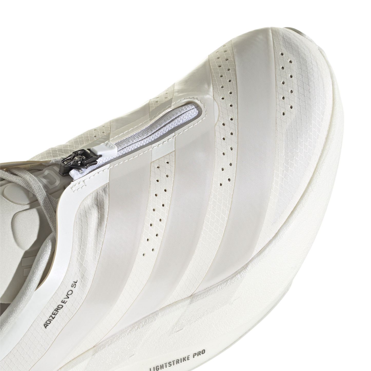 adidas adizero Evo SL Zipper - Women's - Core White/Zero Met/Orbit Grey