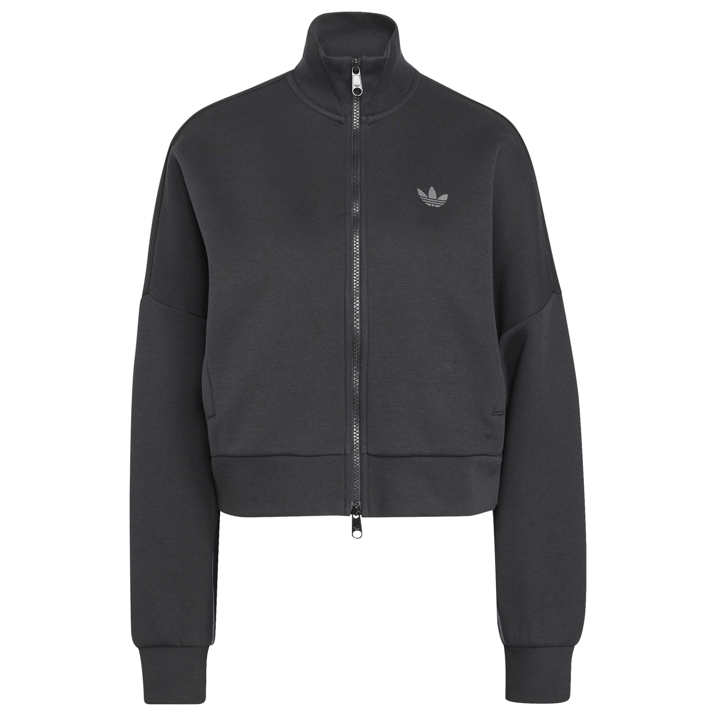 adidas Spacer Track Top - Women's - Black/Black Reflective/Night Grey