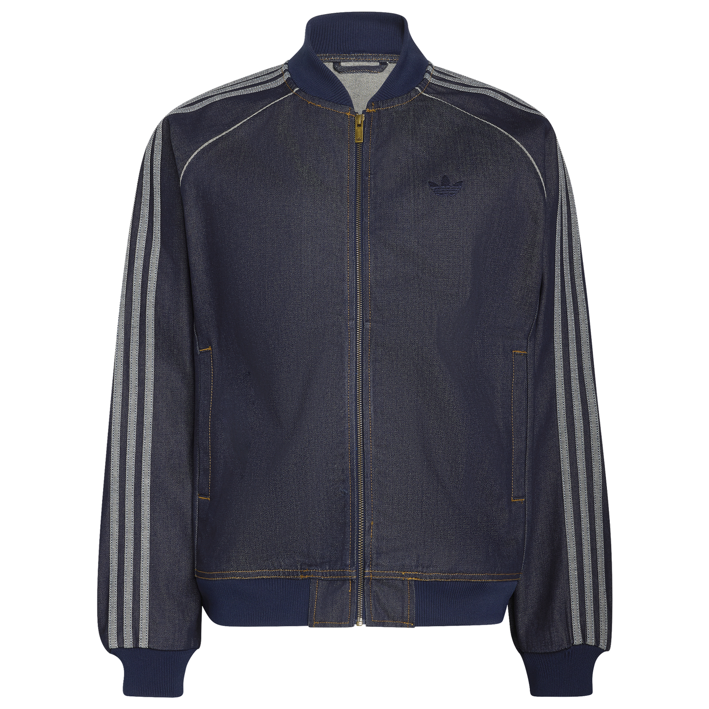 adidas Originals SST Adicolor Denim Track Top - Men's - White/Indigo