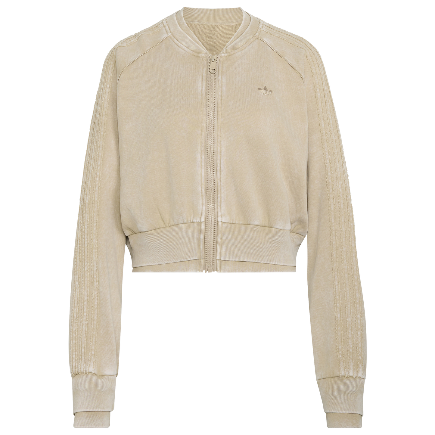 adidas Originals SST Double Layered Cropped Track Top - Women's - Khaki