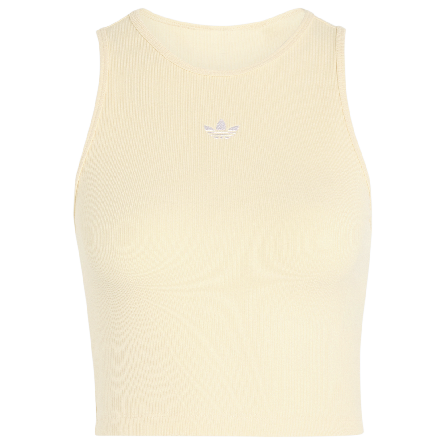 adidas Originals Trefoil Essentials Rib Tank Top - Women's - Warm Vanilla