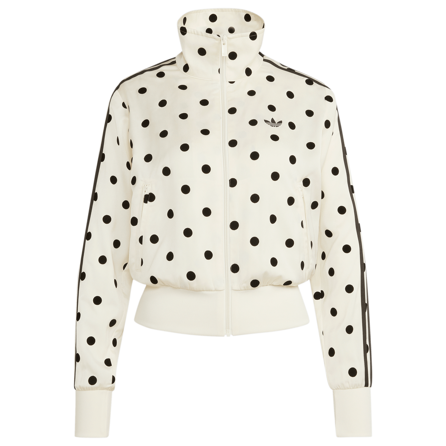 adidas Satin Polka Dots Track Top - Women's - Black/White