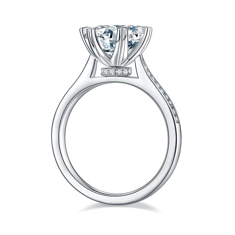 Polaris Round Cut Moissanite Ring - foto 6