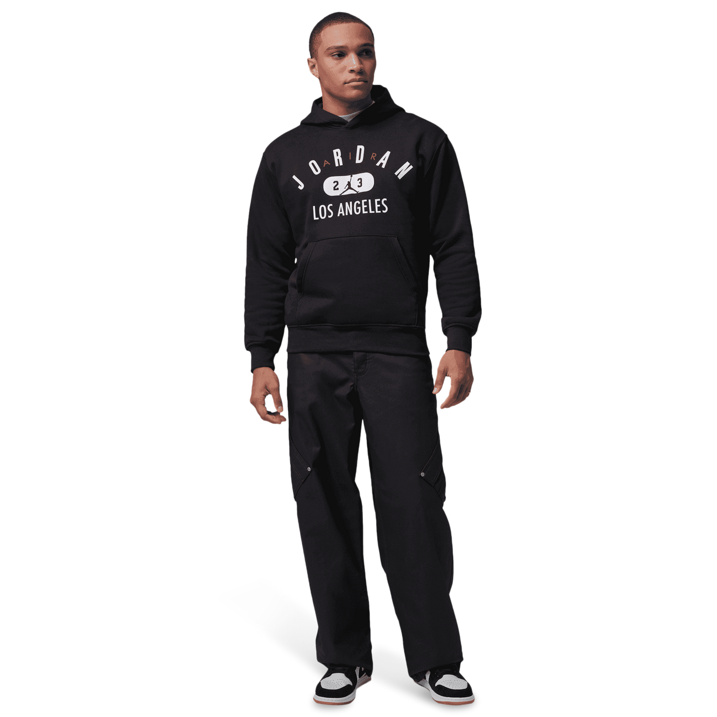 Jordan Los Angeles City Fleece Pullover - Men's - Black/White