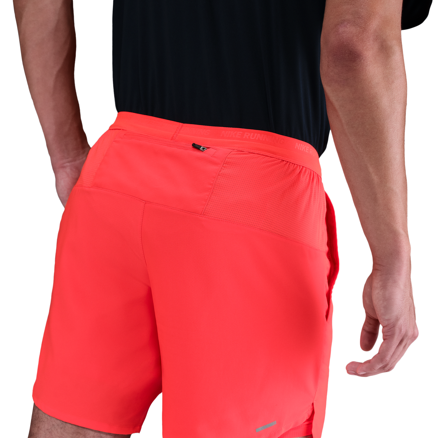 Nike Dri-FIT Stride 2in1 7" Shorts - Men's - Bright Crimson/Bright Crimson/Black