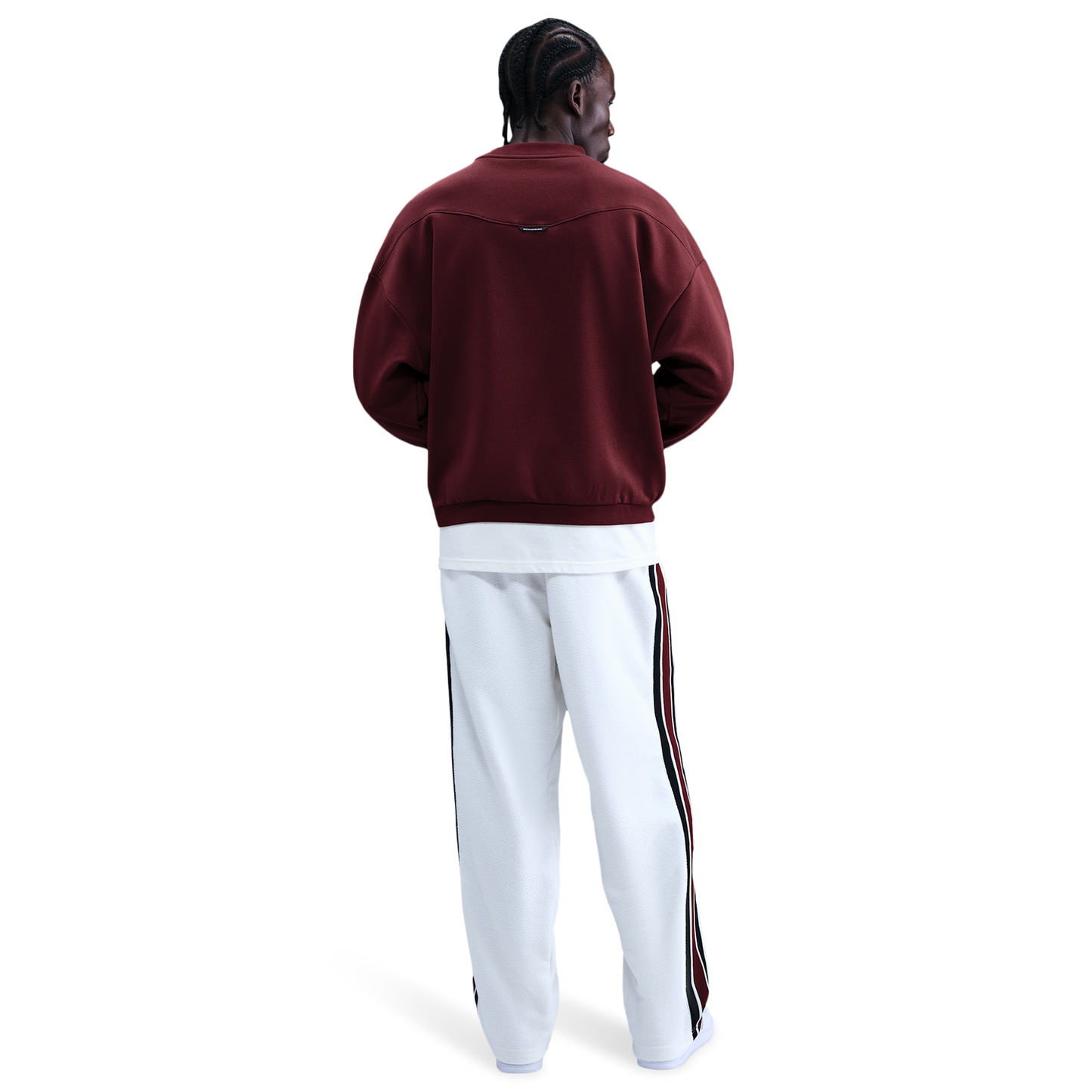 Nike TF SI Brush Crew - Men's - Dark Team Red/Pale Ivory