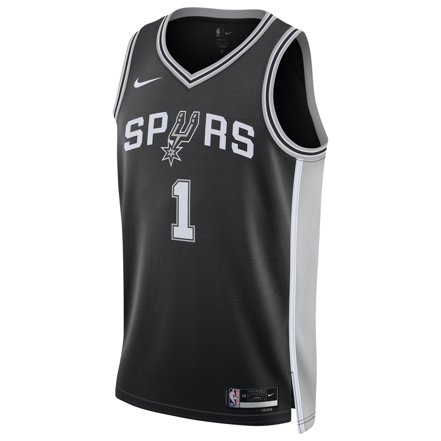 Nike NBA Spurs Swingman Icon Edition Jersey - Men's - Black/White