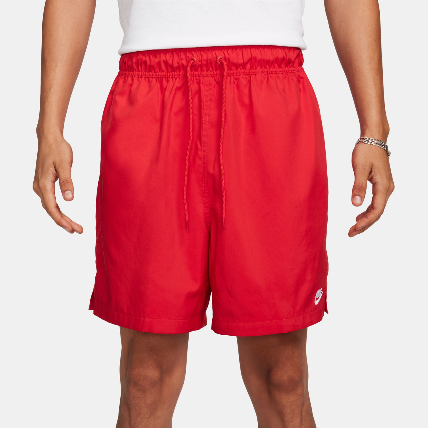 Nike Club Flow Shorts - Men's - University Red/White