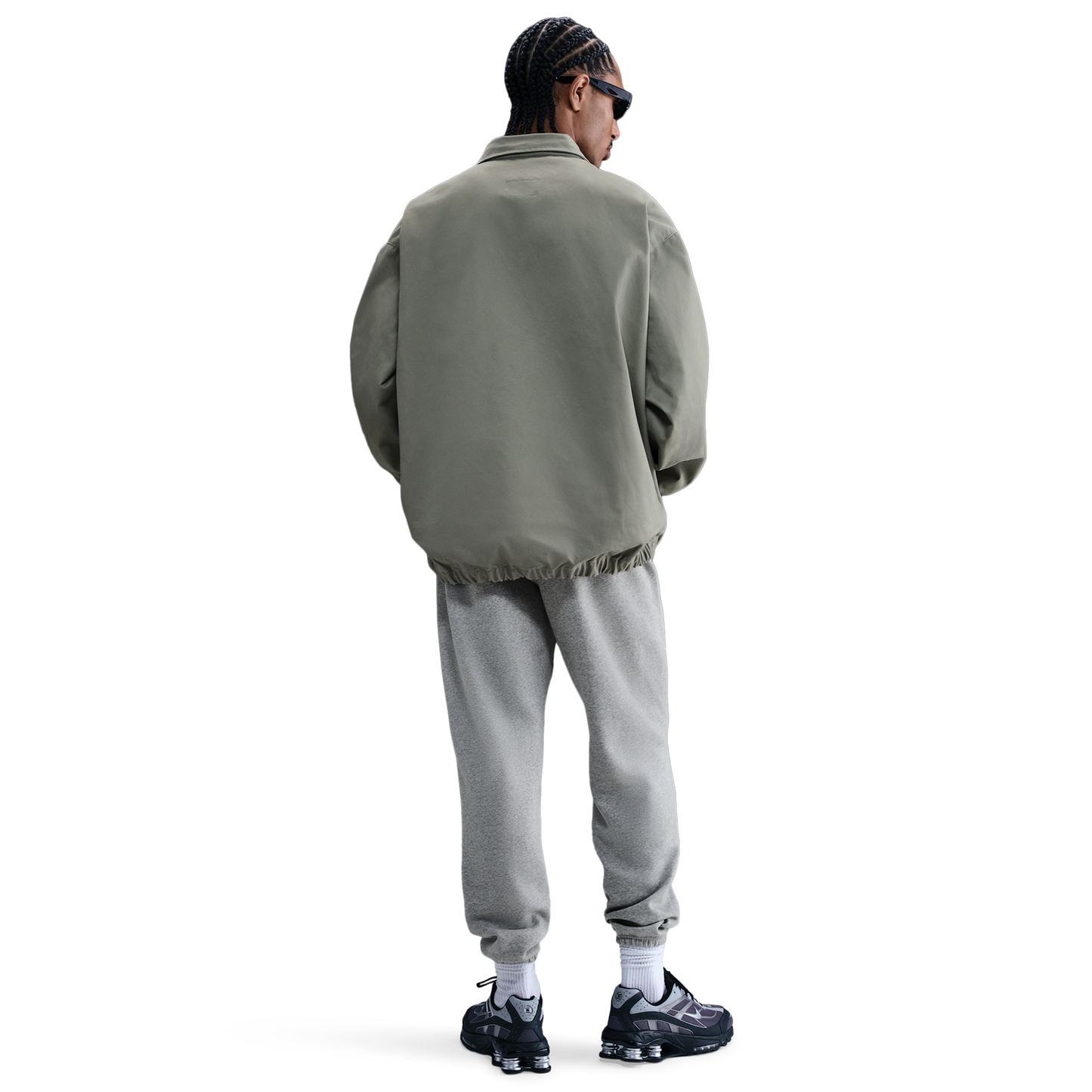 Nike Club Cuff Fleece Pants - Men's - White/Dk Grey Heather/Lt Smoke Grey