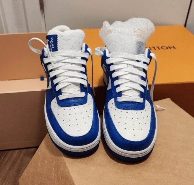 Louis Vuitton x Nike Air Force 1 Low By Virgil Abloh White/Blue