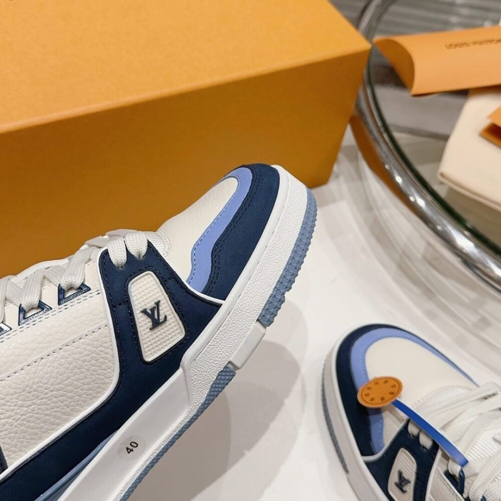 Louis Vuitton LV Trainer Blue Beige