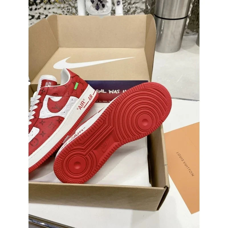 Louis Vuitton x Nike Air Force 1 Low By Virgil Abloh White/Red