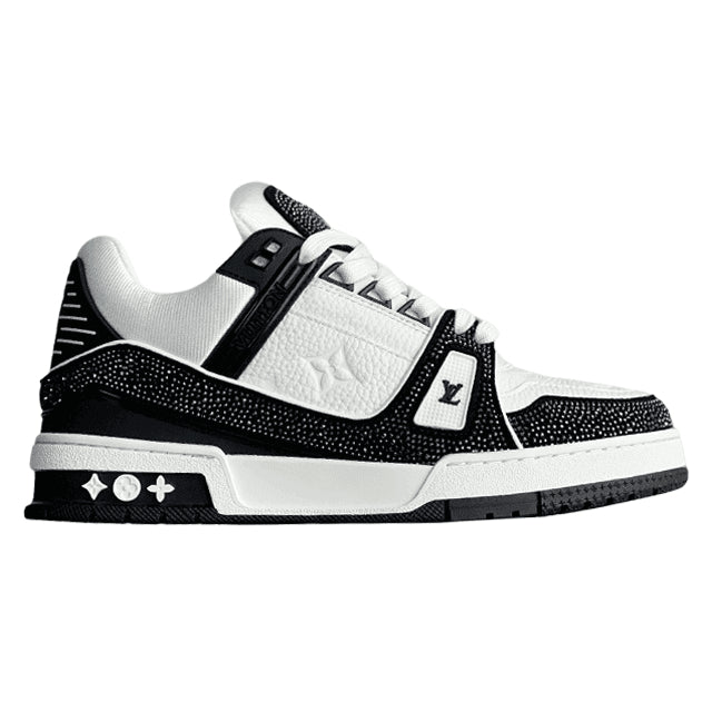 Louis Vuitton LV Trainer Sneaker Denim Monogram Black Diamond