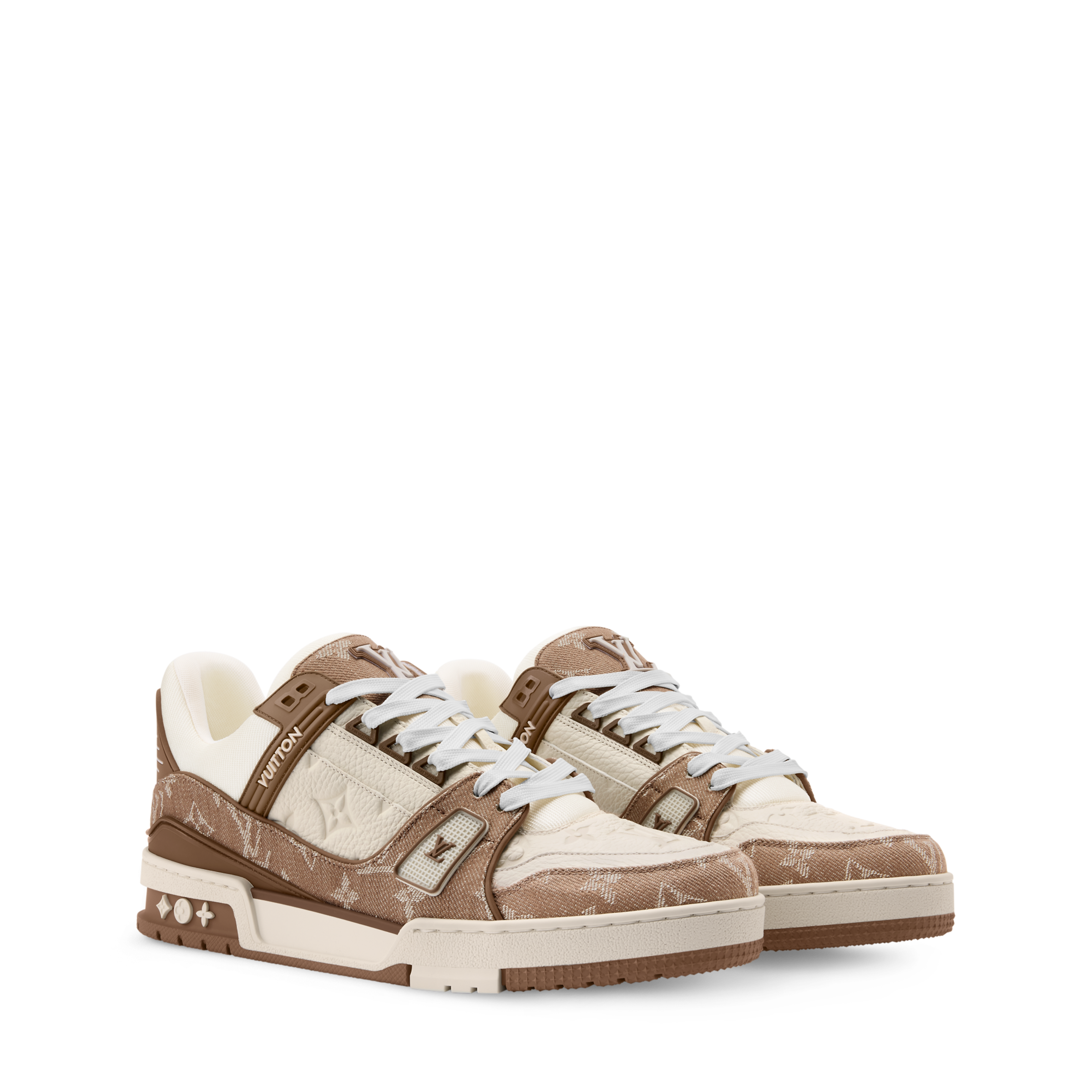 Louis Vuitton LV Trainer Sneaker Monogram Brown Denim